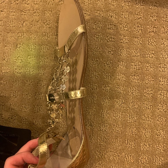 Jimmy Choo Wyatt Metallic Sandal - Picture 16 of 16